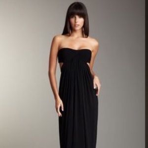 BCBGMaxAzria Open Back Gown